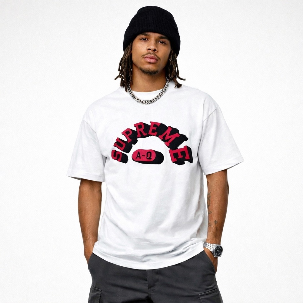 Supreme Alpha Omega Graphic T-Shirt White Size M